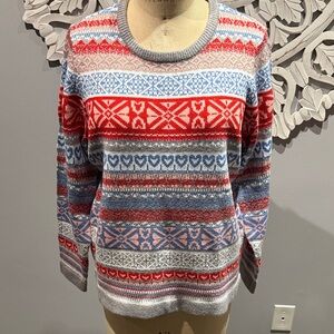 Vintage Christopher Banks holiday women’s knitted sweater XL NWOT